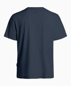 Heren Parajumpers T-Shirts*T-Shirt Korte Mouw Mojave Donker Blauw