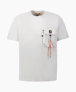 Heren Parajumpers T-Shirts*T-Shirt Korte Mouw Mojave Off White