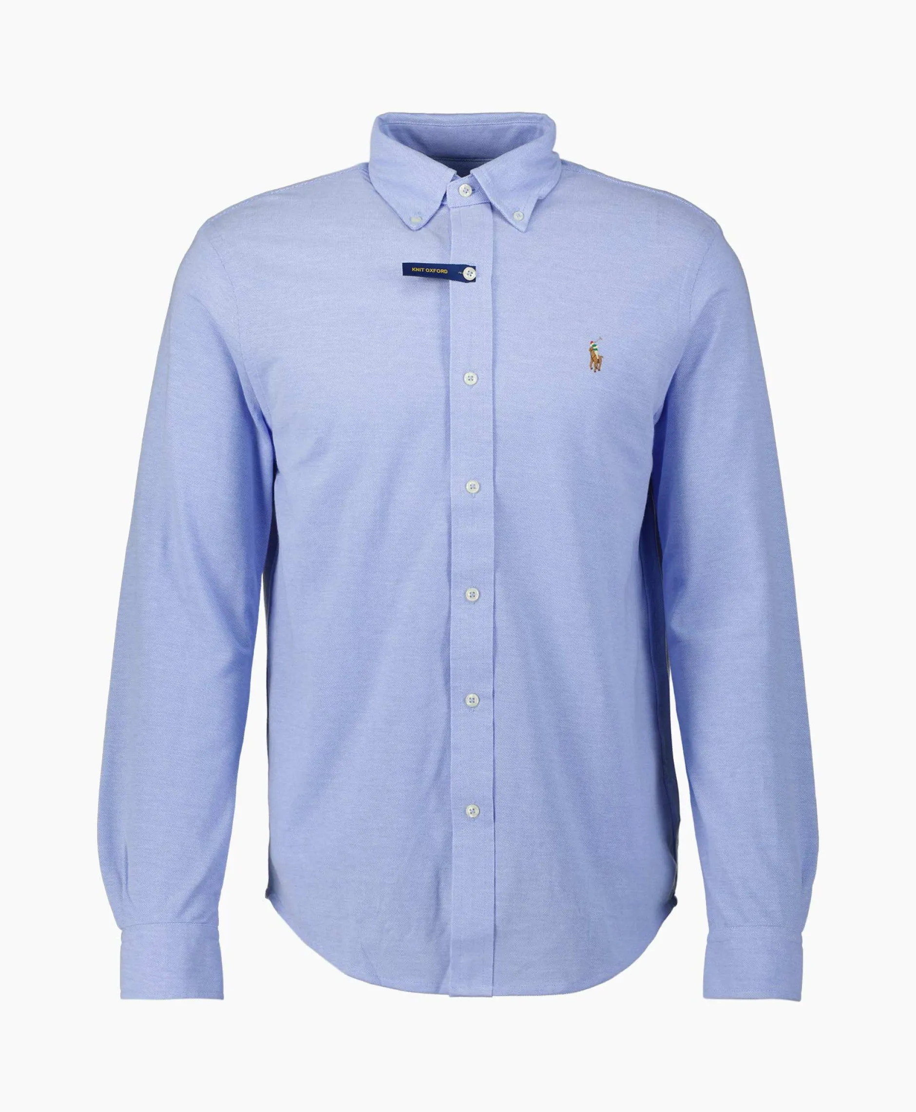 Heren Ralph Lauren Overhemden*Overhemd Oxford Mesh Licht Blauw