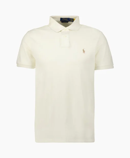 Heren Ralph Lauren Polo's*Polo Short Sleeve-Knit Zand