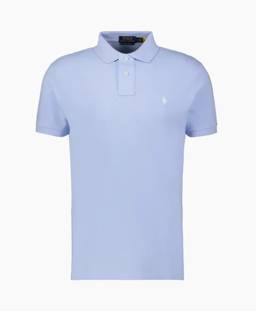 Heren Ralph Lauren Polo's*Polo Short Sleeve-Knit Licht Blauw