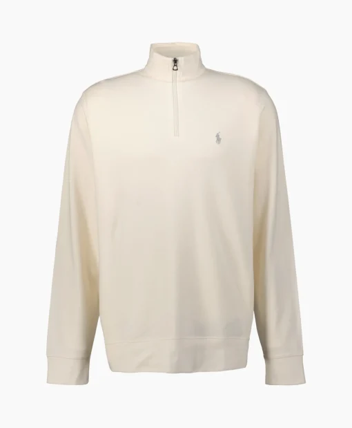 Heren Ralph Lauren Truien*Pullover Double Knit Jersey Ecru