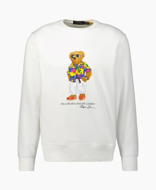Heren Ralph Lauren Truien*Sweater Graphic Fleece Wit