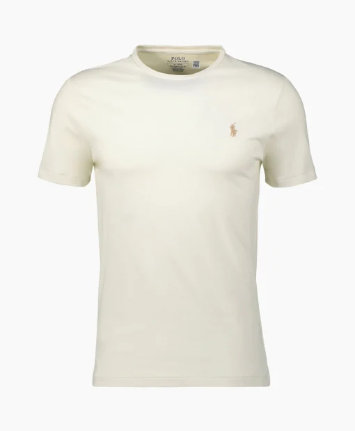 Heren Ralph Lauren T-Shirts*T-Shirt Korte Mouw Short Sleeve Zand