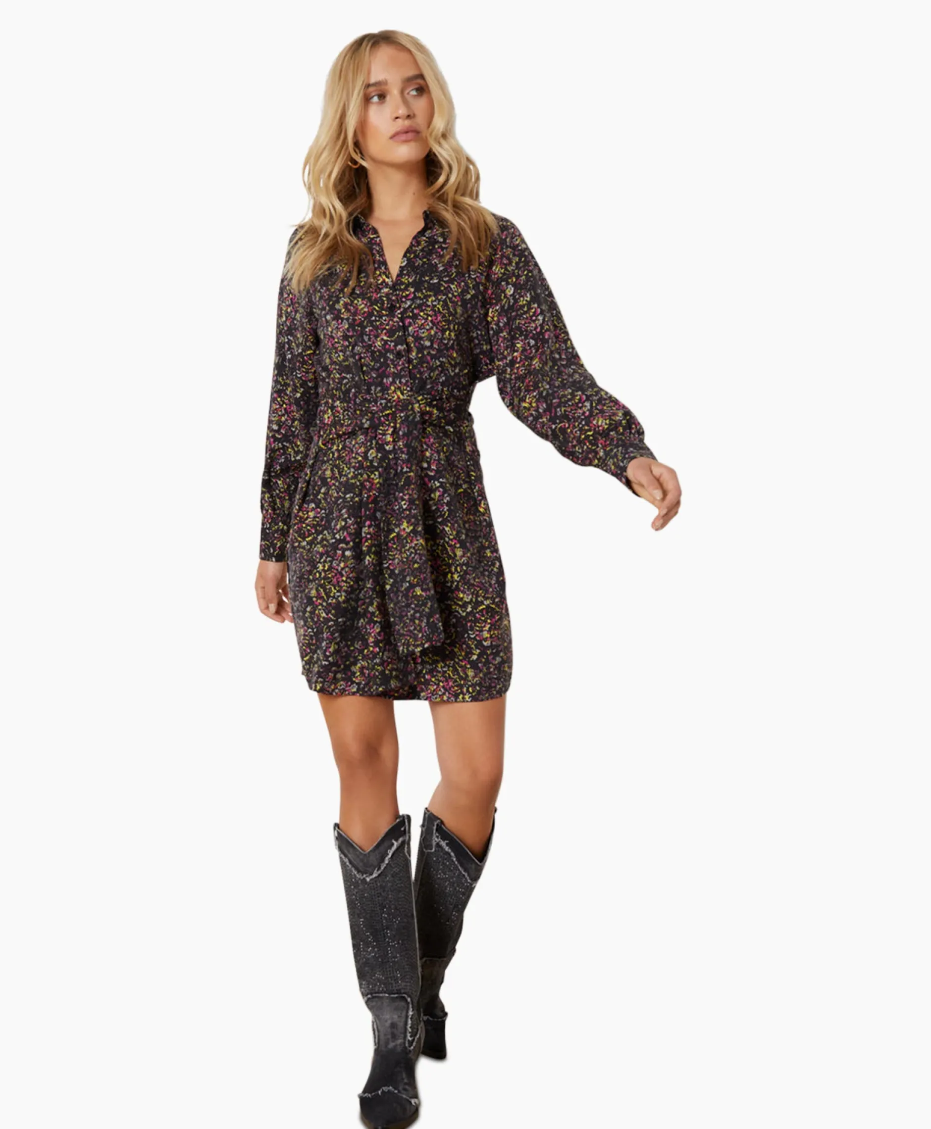 Dames Refined Department Bruiloftskleding*Mini Jurk Marta Grijs