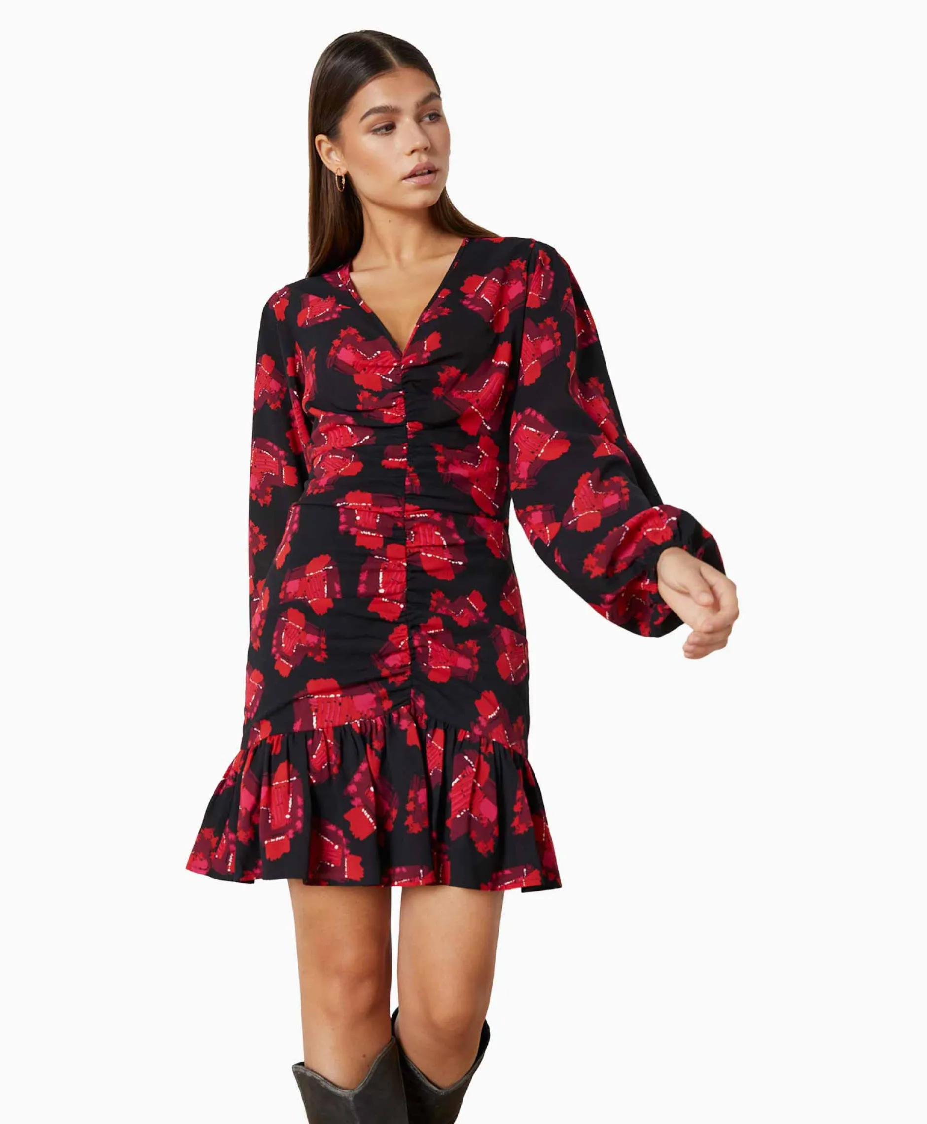 Dames Refined Department Bruiloftskleding*Mini Jurk Sisi Rood