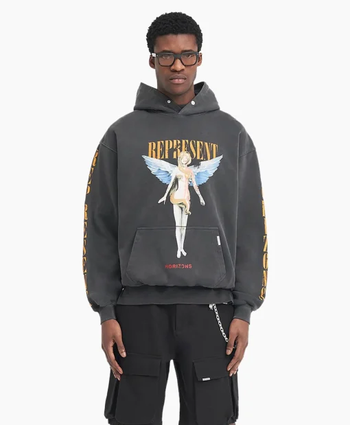 Heren Represent Truien*Hoodie Reborn Zwart