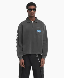 Heren Represent Truien*Pullover Classic Part Quarter Zip Zwart
