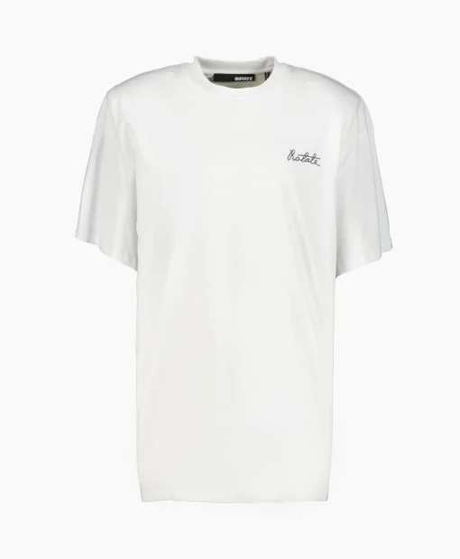 Dames Rotate T-Shirts & Tops*T-Shirt Korte Mouw Oversized Logo Wit