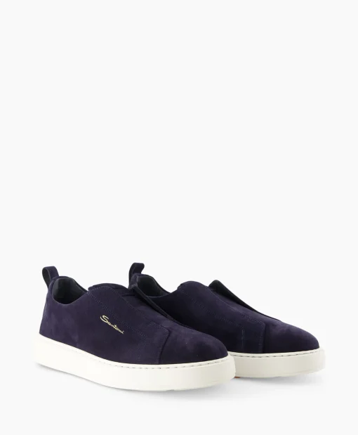 Heren Santoni Sneakers*Sneaker Victor-Seyu60 Blauw