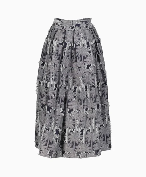 Dames Sara Roka Rokken*Midi Rok Divonne Grijs