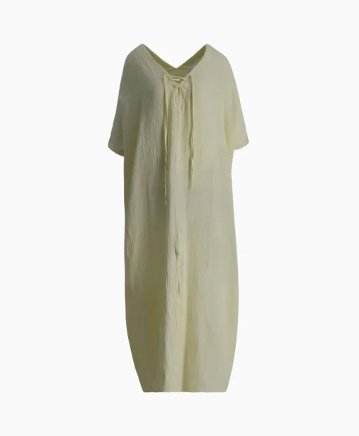 Dames Sea Me Happy Jurken*Maxi Jurk Monoi Bamboo Licht Geel