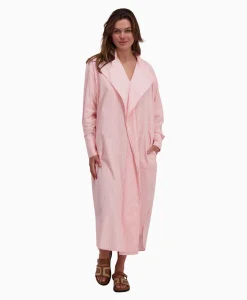 Dames Sea Me Happy Jurken*Maxi Jurk Penelope Woven Striped Rose