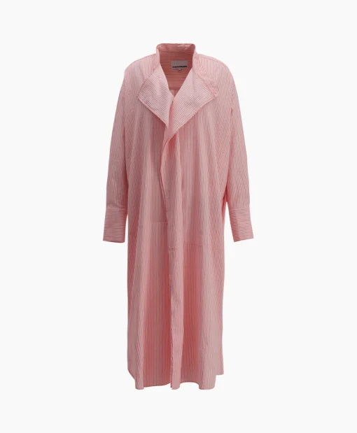 Dames Sea Me Happy Jurken*Maxi Jurk Penelope Woven Striped Rose