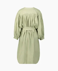 Dames Sea Me Happy Jurken*Mini Jurk Balloon Short Double Layered Licht Groen