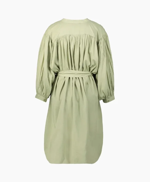 Dames Sea Me Happy Jurken*Mini Jurk Balloon Short Double Layered Licht Groen