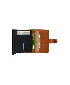 Heren Secrid Portemonnees*Portemonnee Miniwallet Perforated Bruin