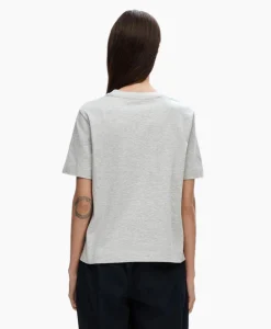 Dames Selected Femme T-Shirts & Tops*T-Shirt Essential Ssboxy Tee Noos Licht Grijs