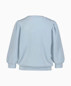 Dames Selected Femme Truien*Sweater Tenny 3/4 Sweat Top Noos Blauw