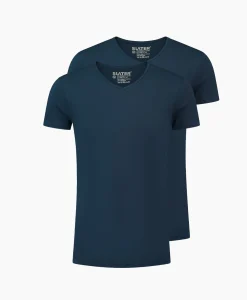 Heren Slater T-Shirts*T-Shirt 6610 Donker Blauw