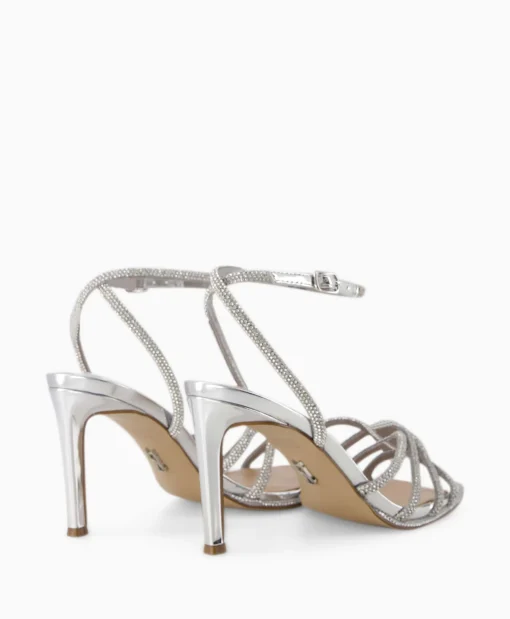 Dames Steve Madden Sandalen*Sandaal Met Hak Kailyn-R Zilver