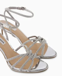 Dames Steve Madden Sandalen*Sandaal Met Hak Kailyn-R Zilver