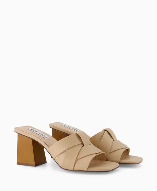 Dames Steve Madden Sandalen*Sandaal Met Hak Amsterdam Beige