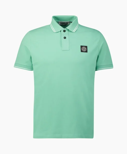 Heren Stone Island Polo's*Polo 2Sc18 Licht Groen