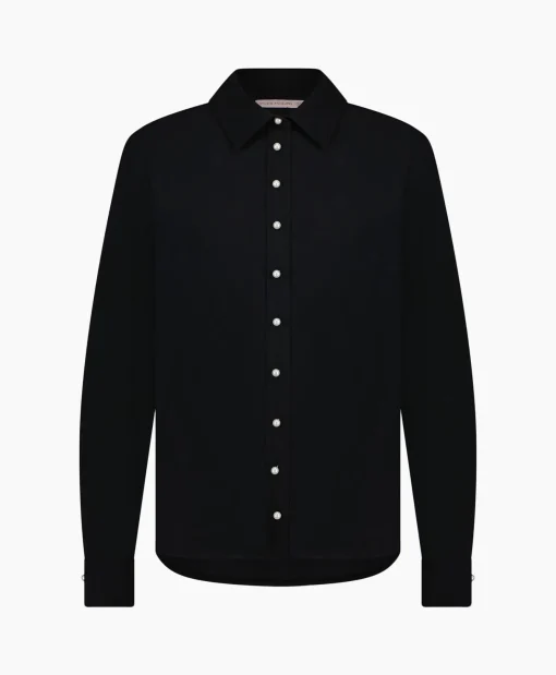 Dames Studio Anneloes Blouses*Blouse Bobby Pearl Pinstripe Zwart Dessin