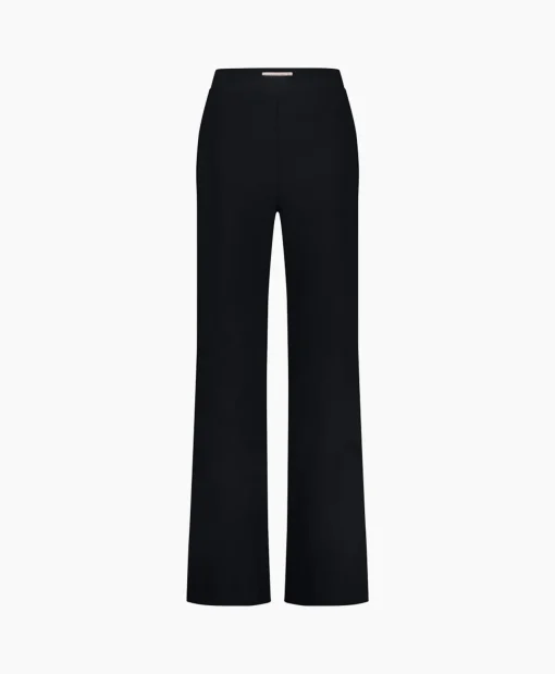 Dames Studio Anneloes Broeken*Broek Alex Bonded Mesh Trousers Zwart Dessin