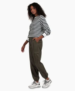 Dames Studio Anneloes Broeken*Broek Evi Leather Cargo Trousers Bruin Dessin