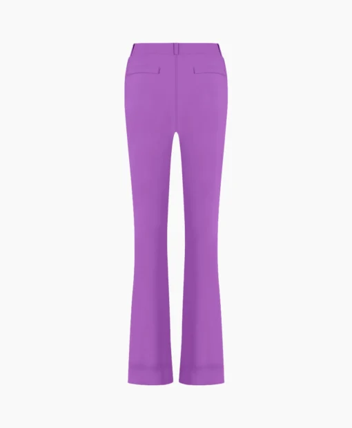 Dames Studio Anneloes Broeken*Broek Flair Bonded Trousers Paars