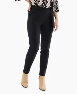 Dames Studio Anneloes Broeken*Broek Katlyn Shiny Bnd Trousers Zwart