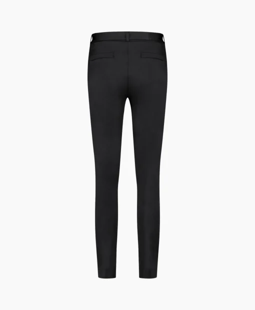 Dames Studio Anneloes Broeken*Broek Katlyn Shiny Bnd Trousers Zwart