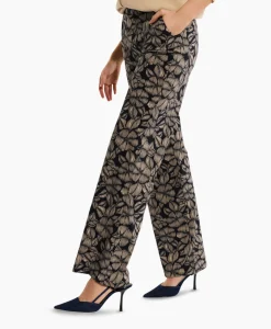 Dames Studio Anneloes Broeken*Broek Marilon Flower Trousers Zand