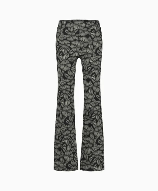 Dames Studio Anneloes Broeken*Broek Marilon Flower Trousers Zand