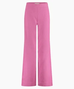 Dames Studio Anneloes Broeken*Broek Rasa Tweed Trousers Lila