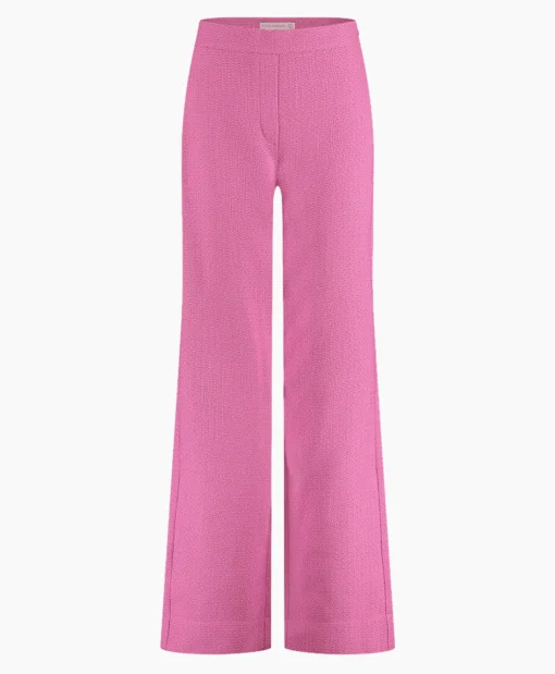 Dames Studio Anneloes Broeken*Broek Rasa Tweed Trousers Lila
