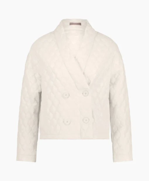 Dames Studio Anneloes Jassen*Jack James Quilted Leather Jacket Off White