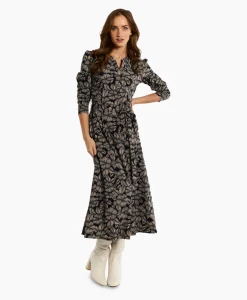 Dames Studio Anneloes Jurken*Jurk Sira Flower Dress Zand