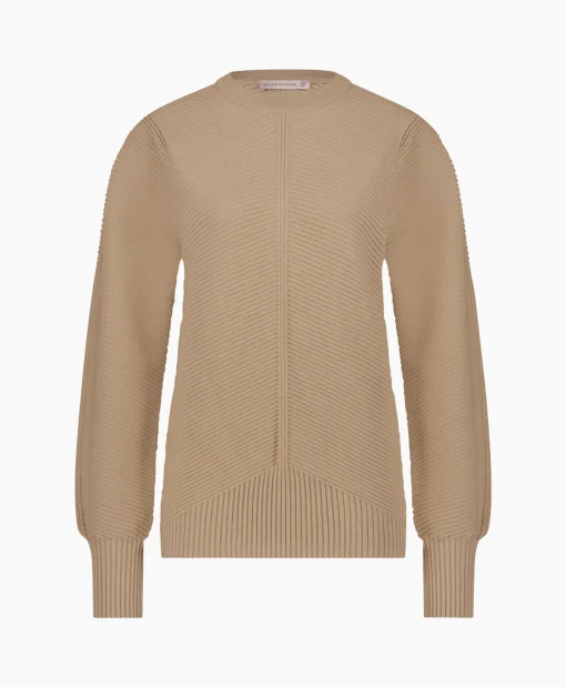 Dames Studio Anneloes Truien*Pullover Erika Rib Zand