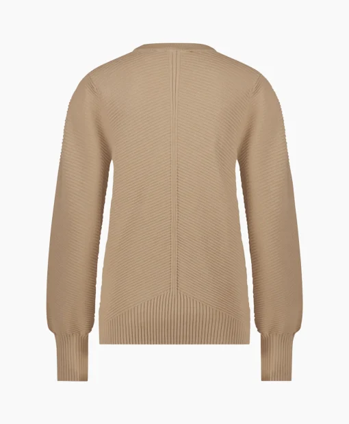 Dames Studio Anneloes Truien*Pullover Erika Rib Zand
