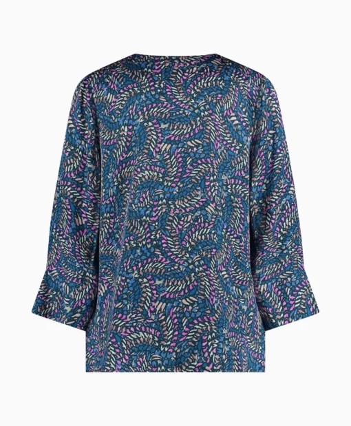 Dames Studio Anneloes T-Shirts & Tops*Top Arletta Satin Brench Combo L