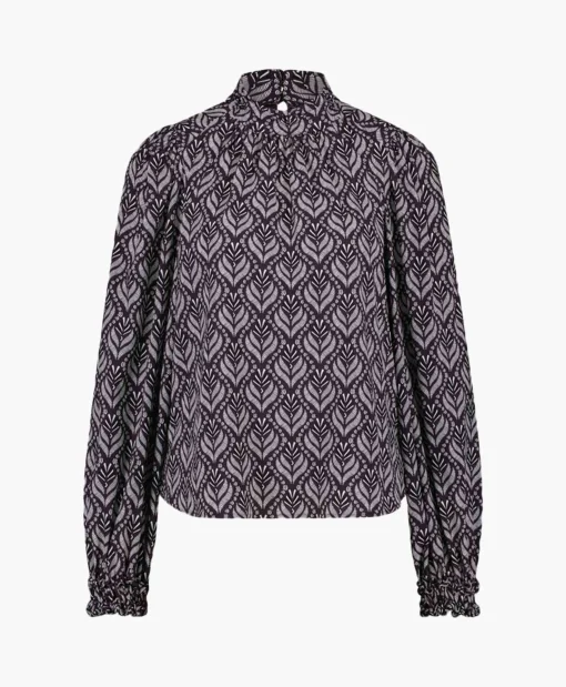 Dames Studio Anneloes T-Shirts & Tops*Top Lysanne Wallpaper Bruin