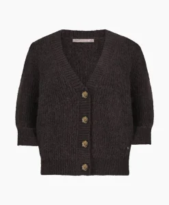 Dames Studio Anneloes Vesten*Vest Mandy Mohair Cardigan Bruin