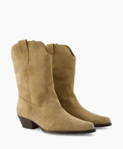 Dames Toral Laarzen*Cowboylaars Single Beige
