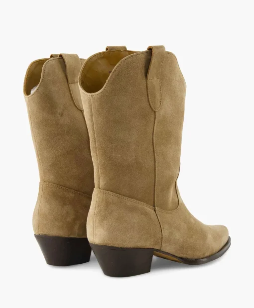 Dames Toral Laarzen*Cowboylaars Single Beige