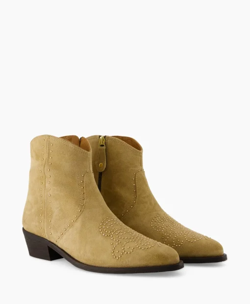 Dames Toral Laarzen*Cowboylaars Tl-Laeticia Beige