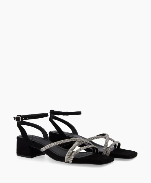 Dames Toral Sandalen*Sandaal Met Hak Tl Celina Zwart