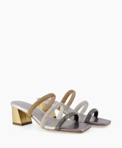 Dames Toral Sandalen*Sandaal Met Hak Tl-Mila Zilver
